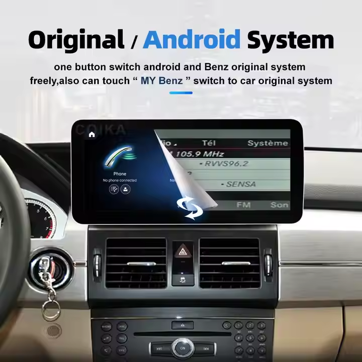 12.3Inch Touch DSP Audio Carplay GPS Android Auto GPS Dashboard Car Radio for Mercedes-Benz CLA GLA W176 2013-2018 BT LCD Screen