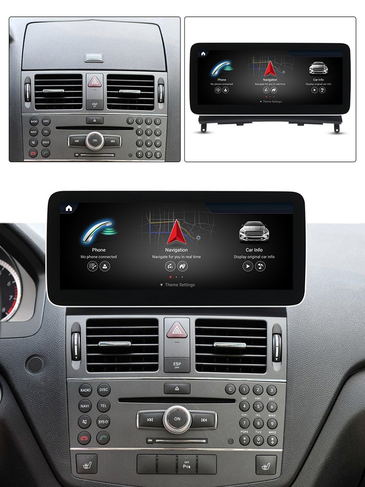 GLC W204 W205 C180 C200 C220 C300 S204 Car Radio Android Car DVD Player Navigation for Mercedes MEKEDE Cd Player Car Logo