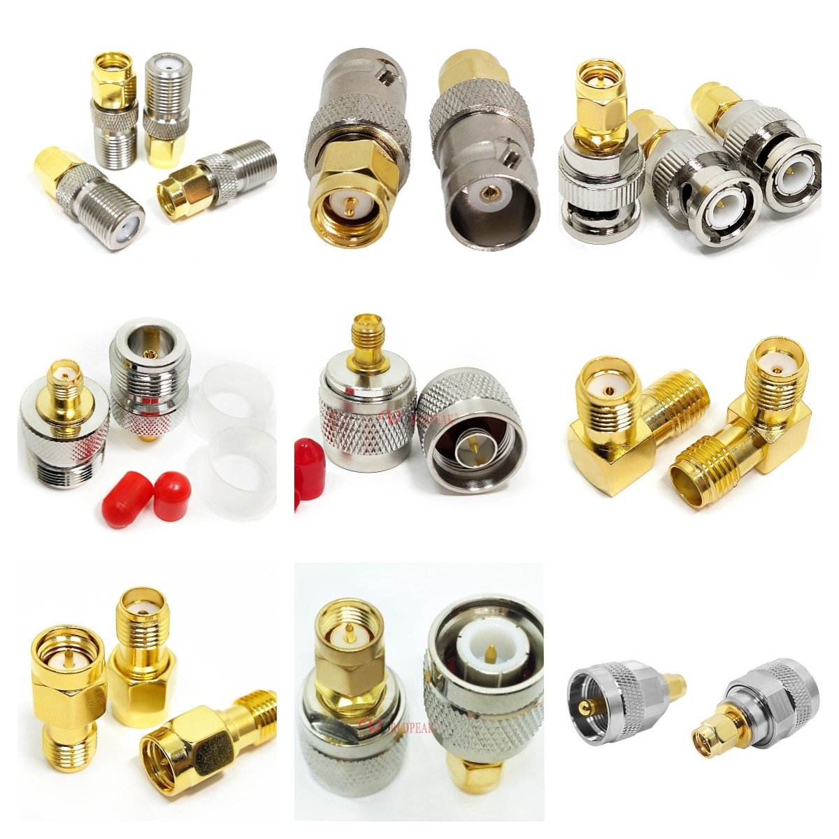 RF Coaxial Connector male female SMA Adapter BNC N to SMA F FME TNC QMA SO239 PL259 UHF Adaptor Coax Adapter