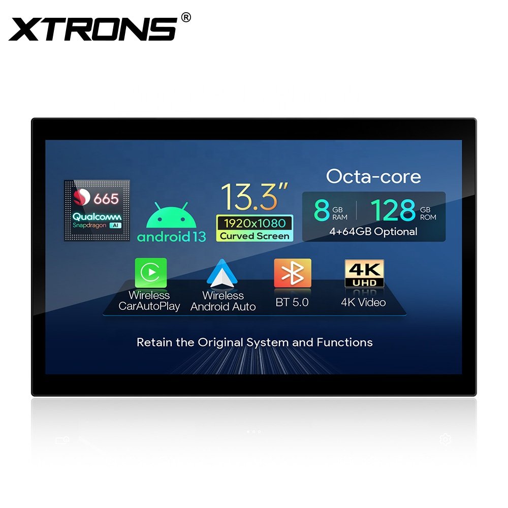 XTRONS 13.3" Car Android for Land Rover Range Rover L494 / L405 (2013-2020) Bosch / Harman Android 13 8 Core 4G LTE Radio Car
