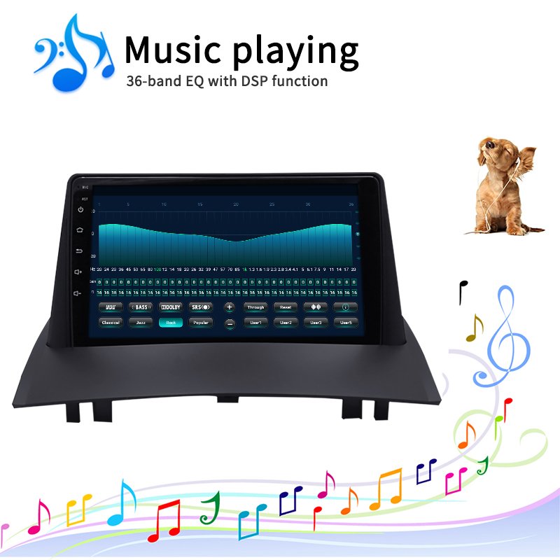 9 inch 8 cores android 10 car audio dvd multimedia player radio video Stereo navigation for Renault Megane 2 2004-2008