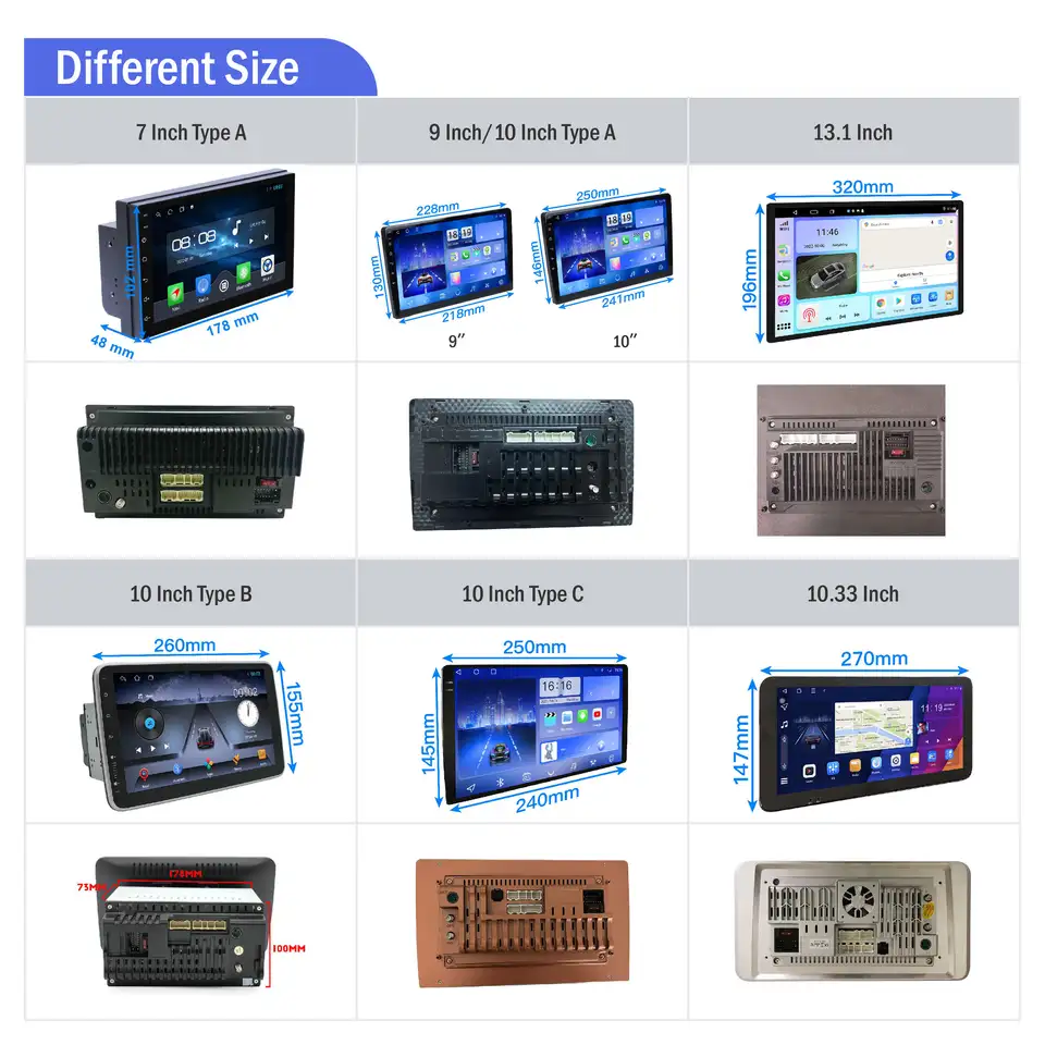 8227 2/32gb 9inch car dvd player touch screen universal android radio STEREO FOR CAR android car screen 4G IPS