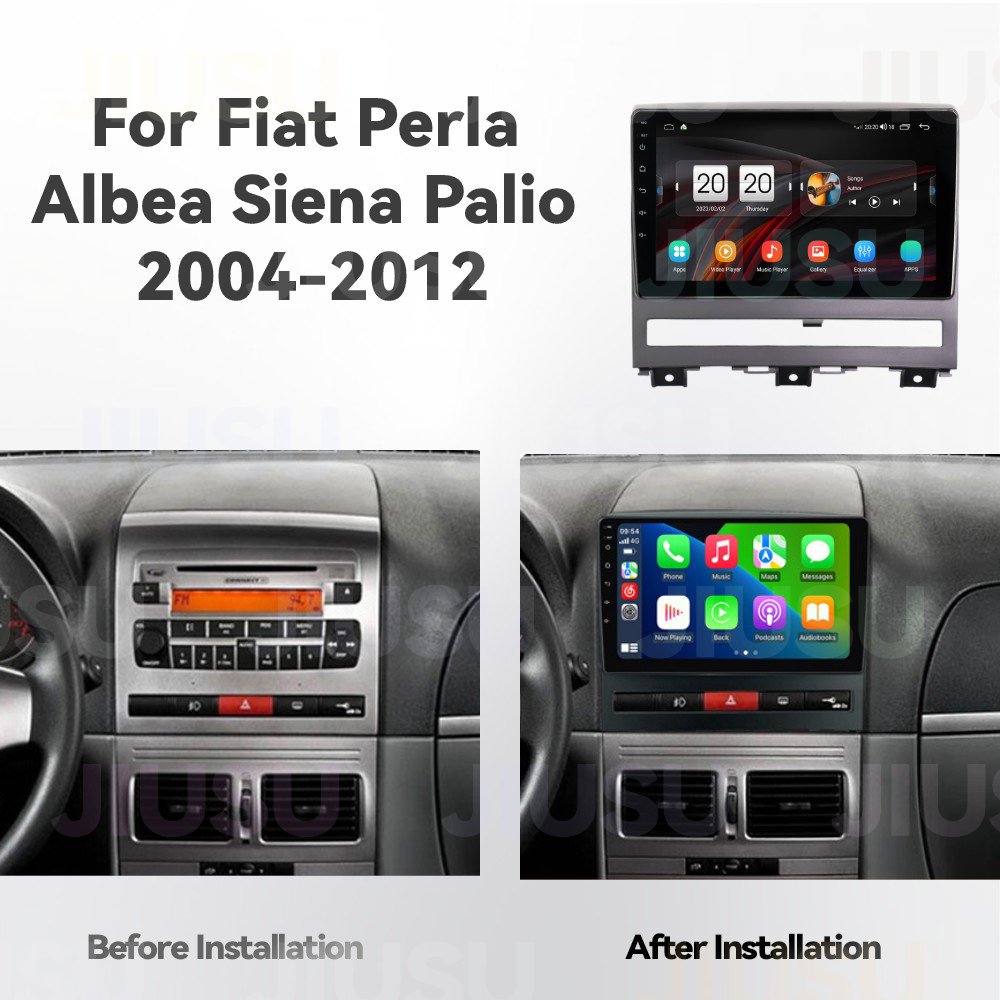 Android 12 Car Radio DVD Player Stereo Multimedia Audio System for Fiat Perla Albea Siena Palio 2004-2012 with Carplay DSP DAB