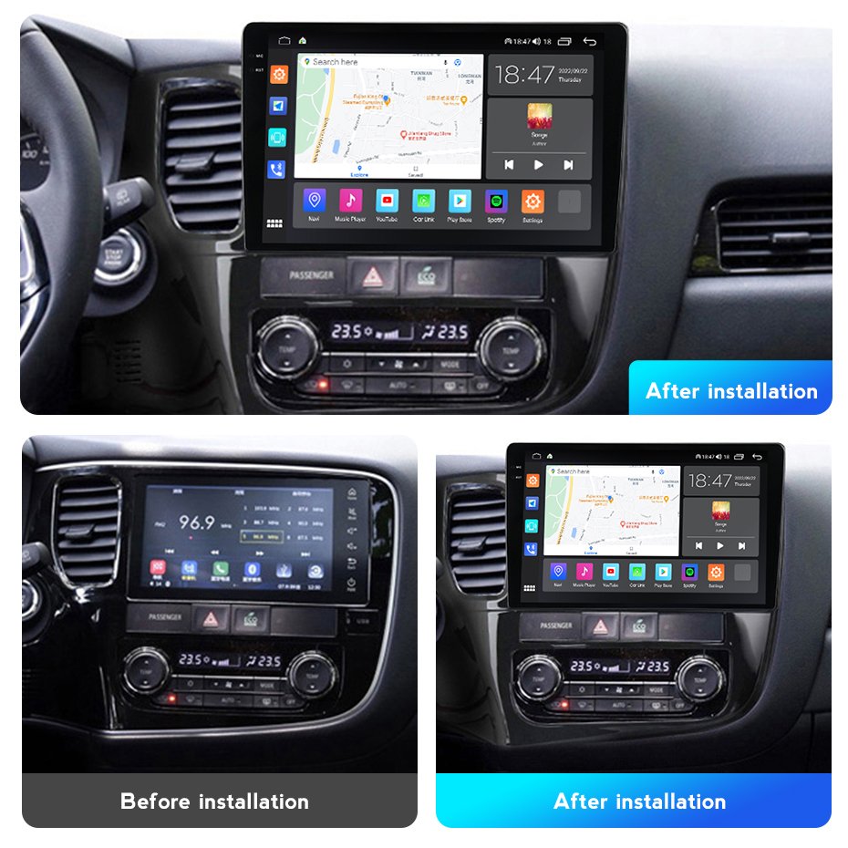 MEKEDE M6 PRO Car DVD player auto monitor 2K CP DTS for Mitsubishi Outlander 2012-2018 car radio