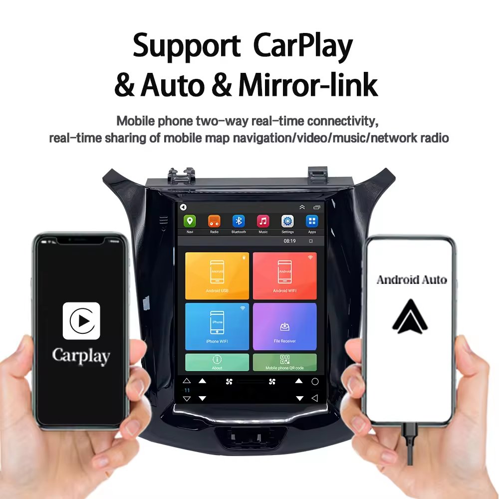 lelv Android 13 10.4 Inch Vertical Screen Style Car Gps Radio Navigation Player For Chevrolet New Cruze 2014-2017