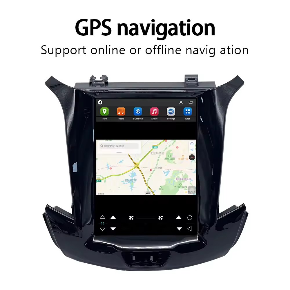 lelv Android 13 10.4 Inch Vertical Screen Style Car Gps Radio Navigation Player For Chevrolet New Cruze 2014-2017