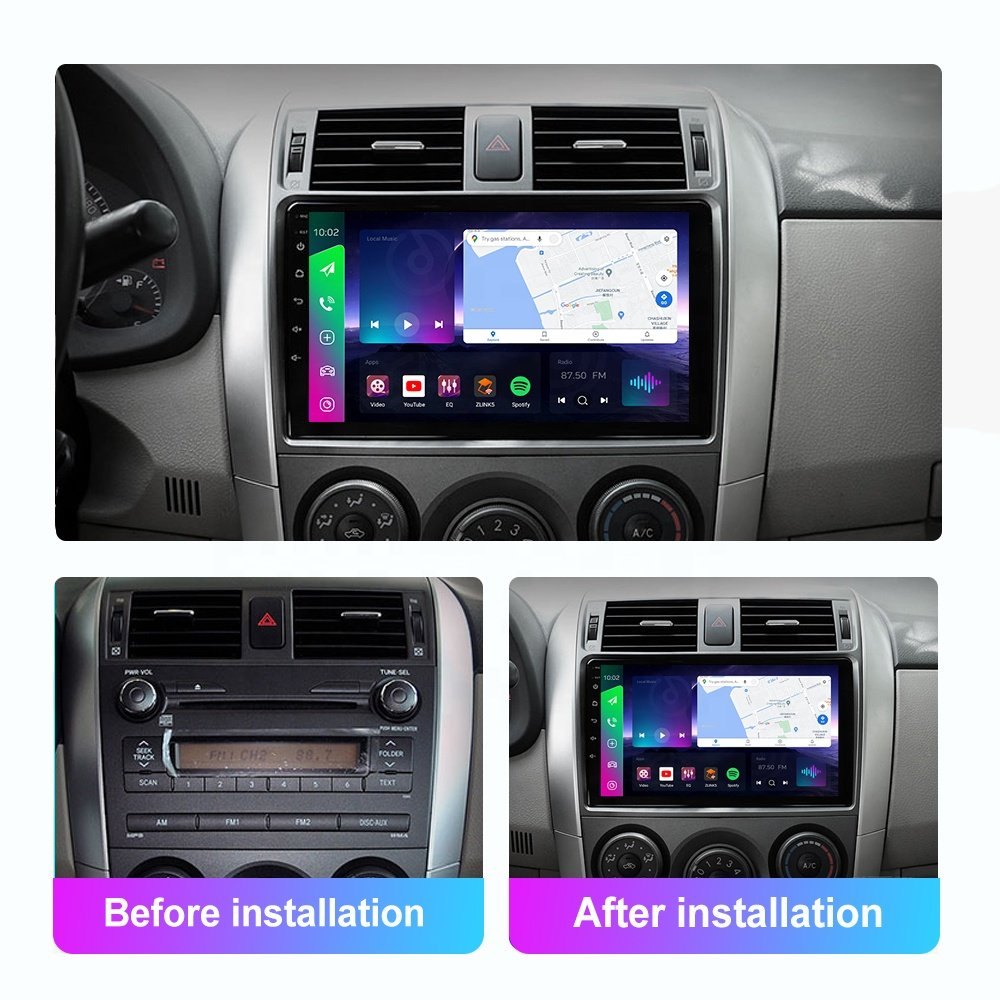 9 Inch Car Video Dvd Player Dashboard Radio Stereo Android Multimedia For Toyota Corolla 2008 2009 2010 2011