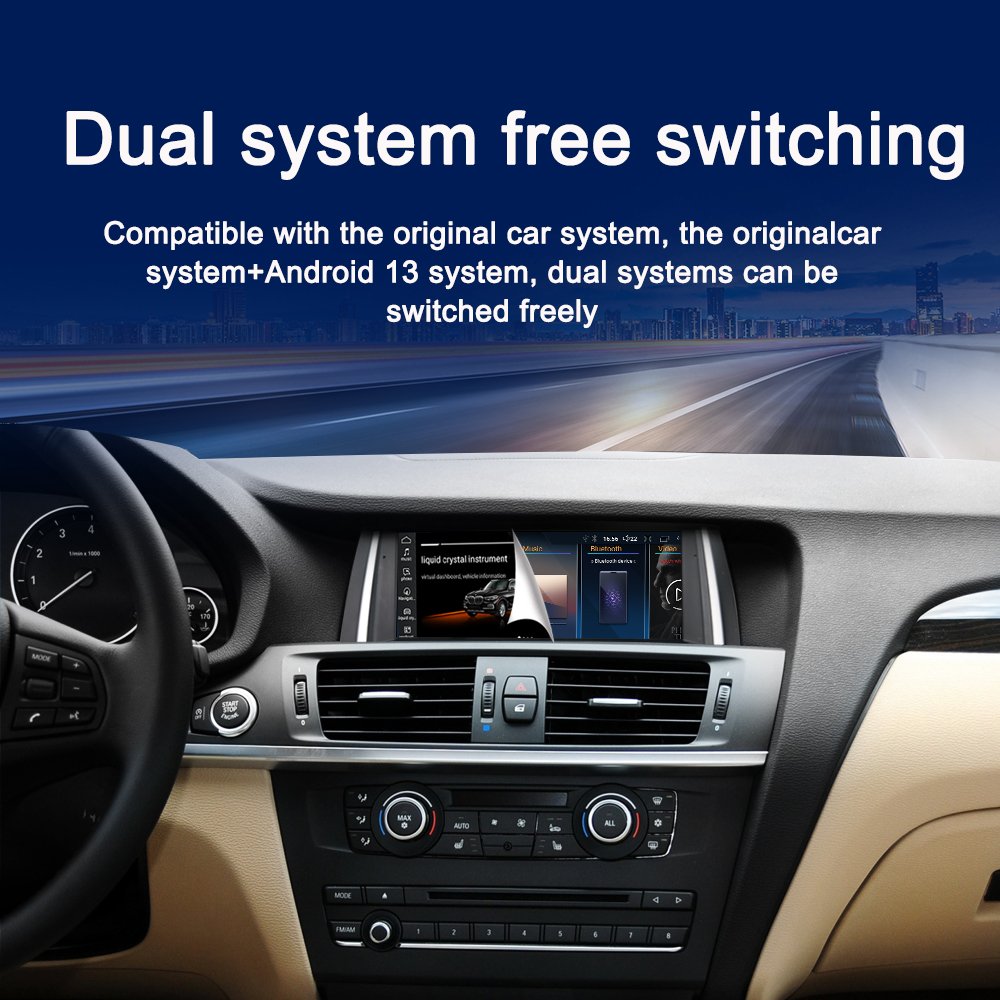 LELV 8.8 Inch Android 14 Car Radio Dvd Player For Bmw X3 F25 X4 F26 2014-2016 Multimedia Stereo Head Gps Navi Screen Carplay