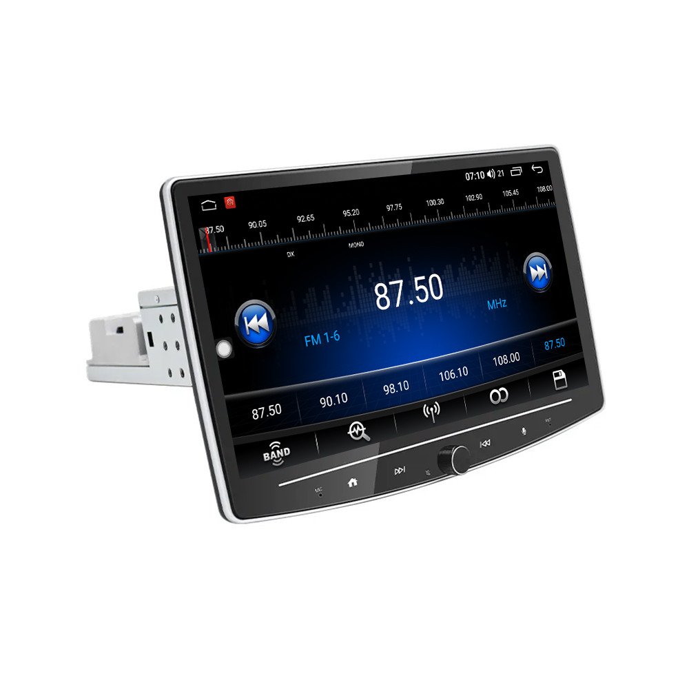 10.1 inch universal Android carplay player 1 din GPS car multimedia touch screen car DVD player for stereo radio audio play