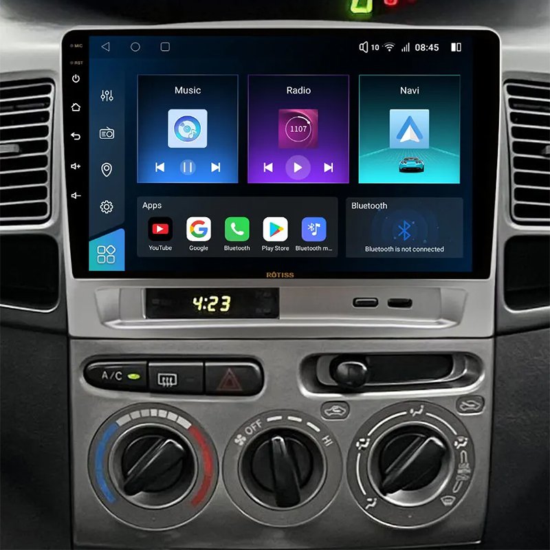 Rotiss 8Core Android Car Radio GPS For TOYOTA VIOS 2003+ 9" car dvd player 2Din pantallas para autos auto monitor