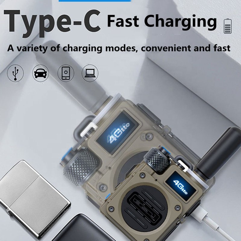 4G LTE IP Network POC Radio 100KM 200KM 5000KM Long Range Global GSM Handy Talky Real PTT SIM Card World Internet Walkie Talkie