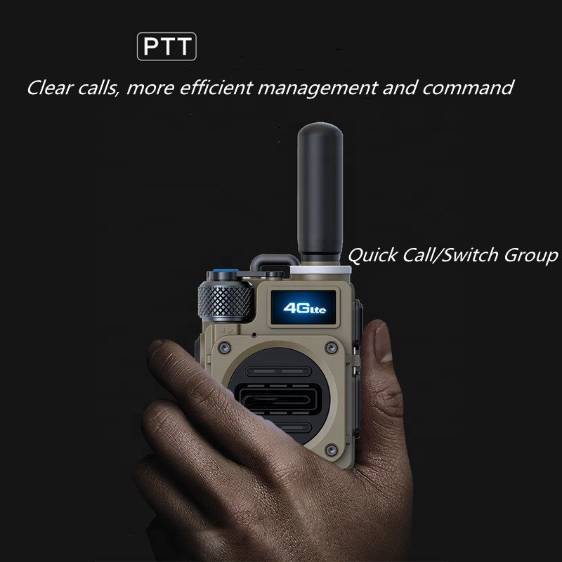 4G LTE IP Network POC Radio 100KM 200KM 5000KM Long Range Global GSM Handy Talky Real PTT SIM Card World Internet Walkie Talkie