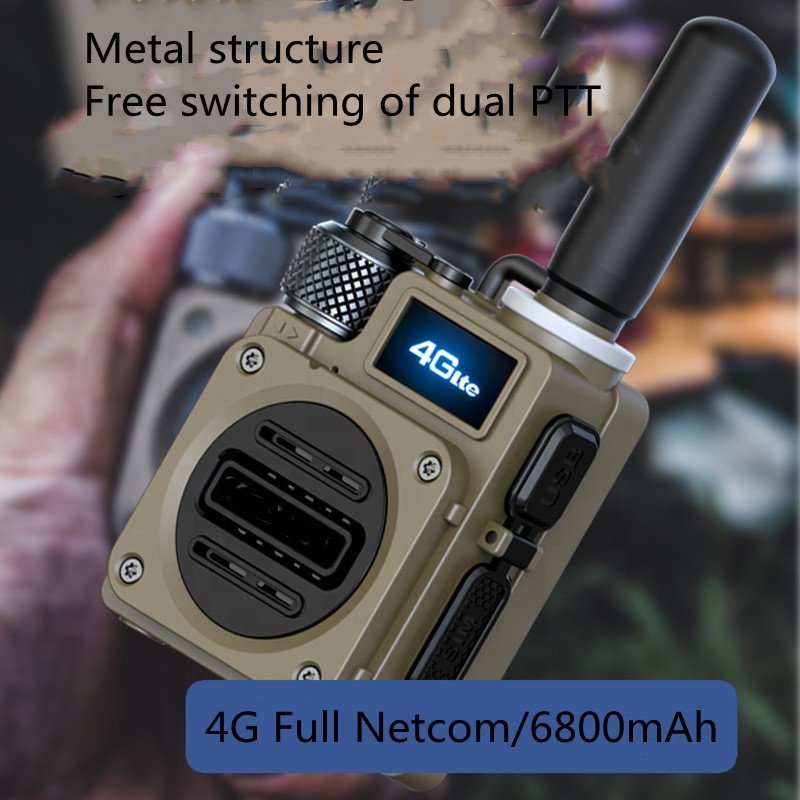 4G LTE IP Network POC Radio 100KM 200KM 5000KM Long Range Global GSM Handy Talky Real PTT SIM Card World Internet Walkie Talkie
