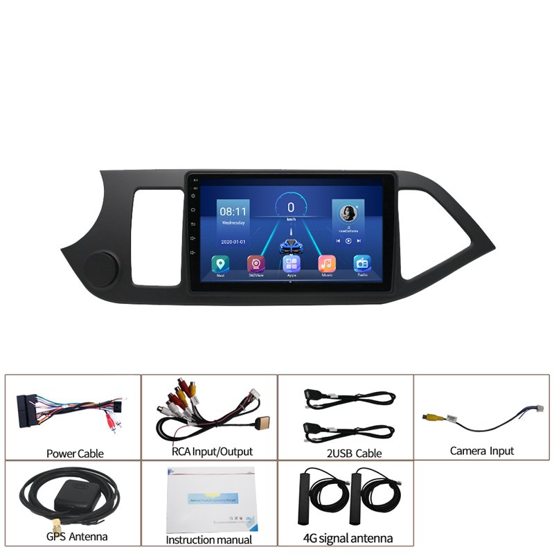 Android 9 Inch Android Car Multimedia Car Radio For Kia Picanto 2011 2012 2013 2014 2015