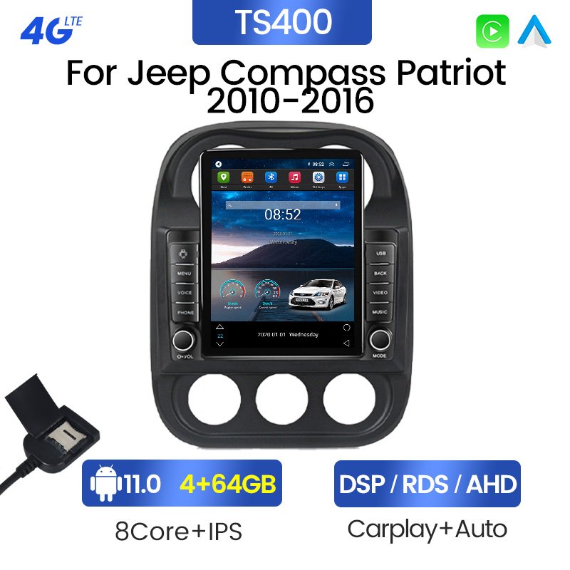 Mekede 4G WIFI car stereo android for Jeep Compass Patriot 2010-2016 Car Video GPS NAVI FM auto radio IPS audio system