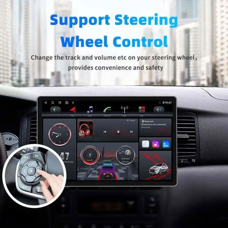 Rotation Android 12 Car Radio Multimedia Player GPS Navigation 13 inch Car Audio Stereo AHD Camera