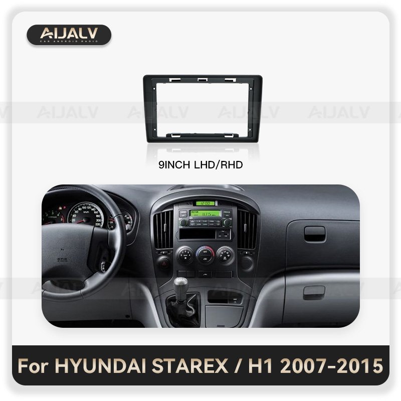 Factory hot sale Car radio frame for Hyundai STAREX/ H1 2007-2023 all series dashboard interior accessories navigation frame