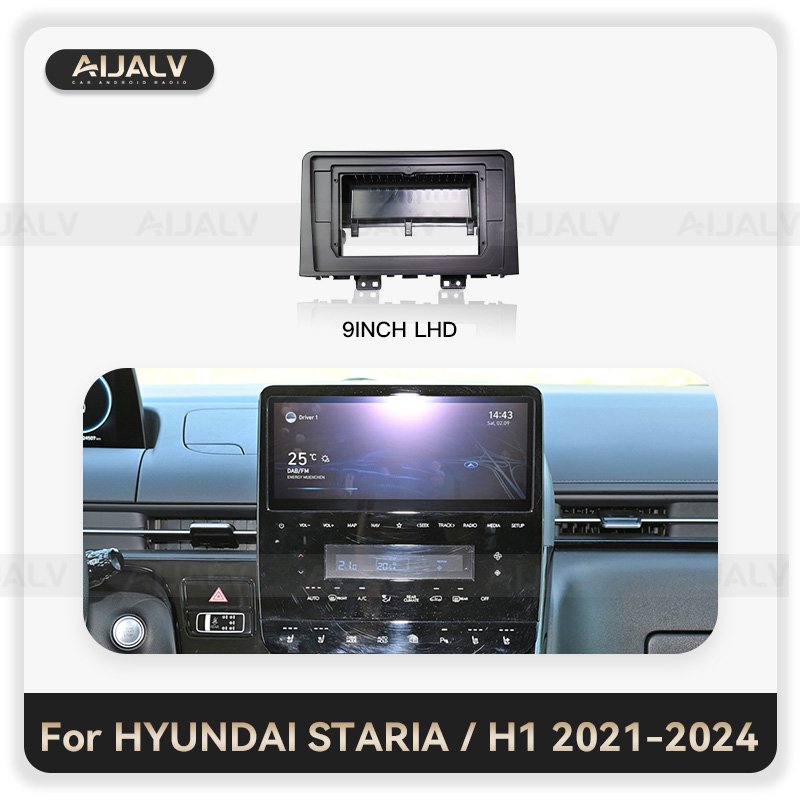 Factory hot sale Car radio frame for Hyundai STAREX/ H1 2007-2023 all series dashboard interior accessories navigation frame