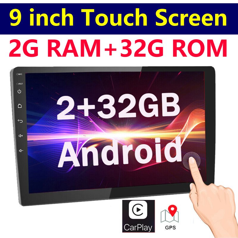 Double 2 Din 9 inch Android 13 Estereos Car Radio 2G+32G SY9232 9" auto Multimedia player GPS BT FM Wifi car stereo with Carplay
