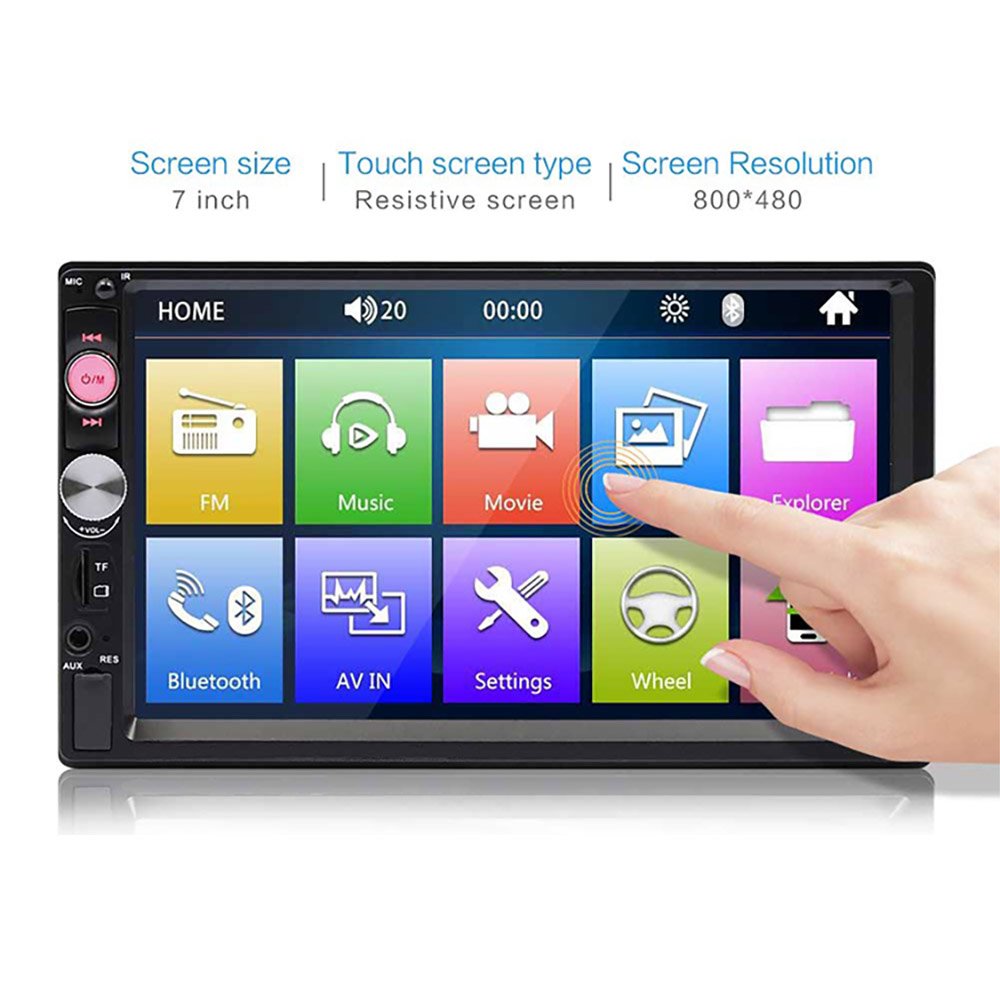 2 Din 7 inch Car MP5 Player HD Capacitive Touch Screen audio Multimedia player auto radio support BT USB Car DVD Player