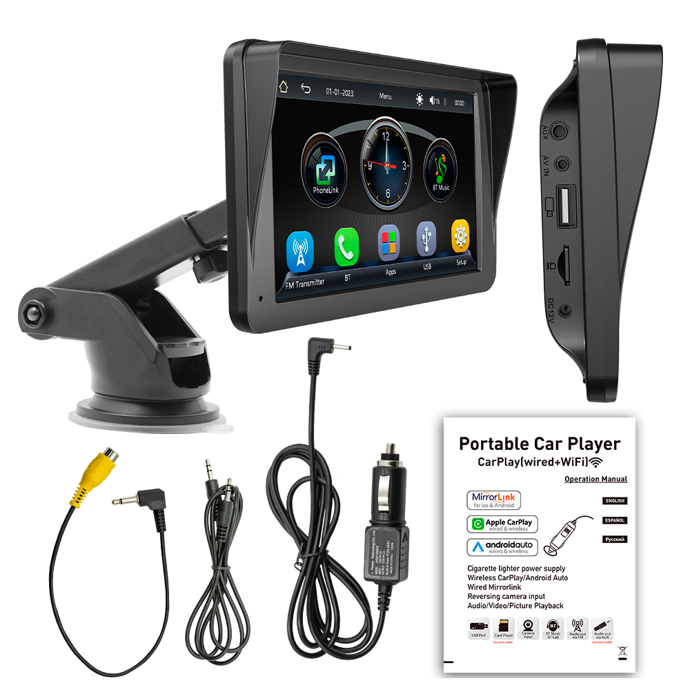 X5300 PND Car Dvd Player For Smart 7 inch carplay screen Wireless Carplay Car Radio Mp5 Smart Screen Player