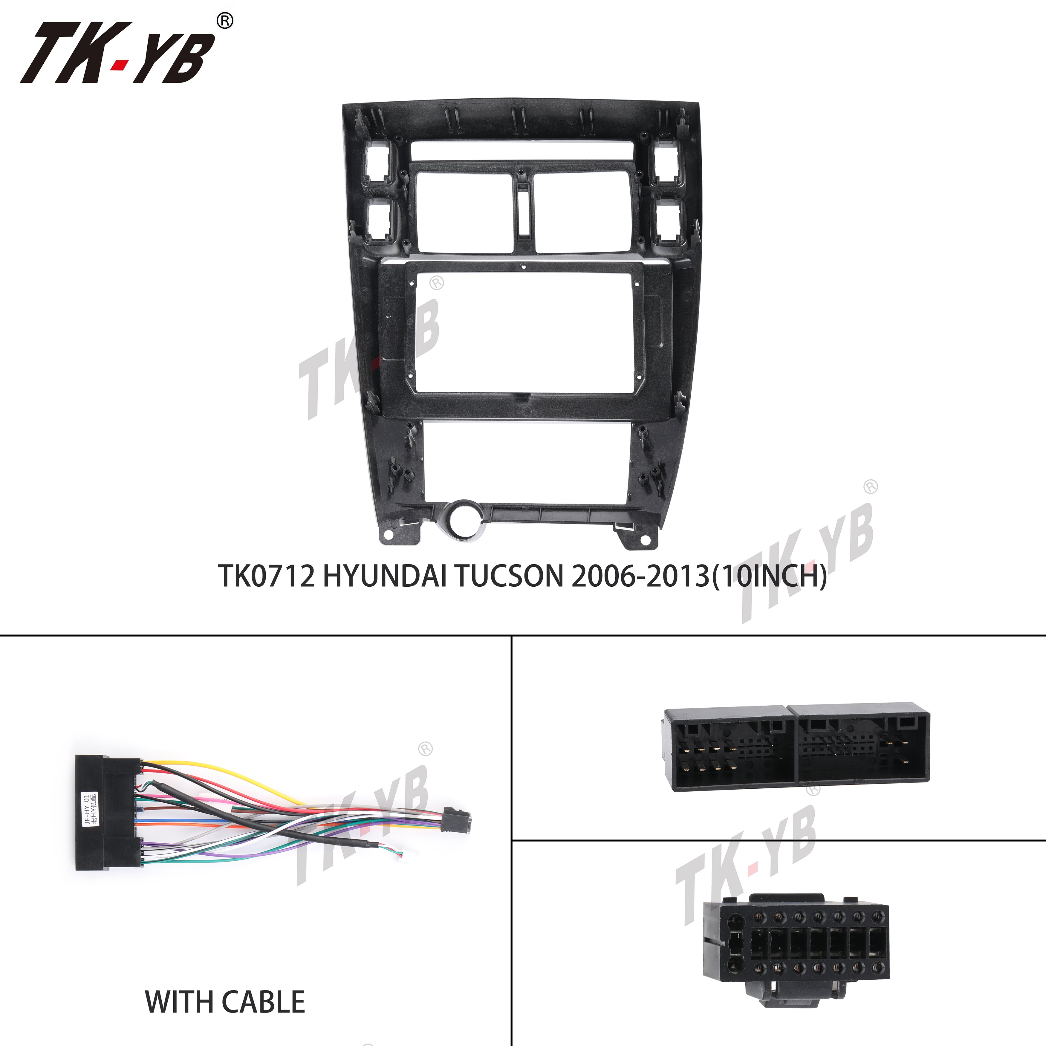 car screen radio for 2006-2013 HYUNDAI TUCSON 10.1 inch other interior accessories auto stereo car dvd player frame
