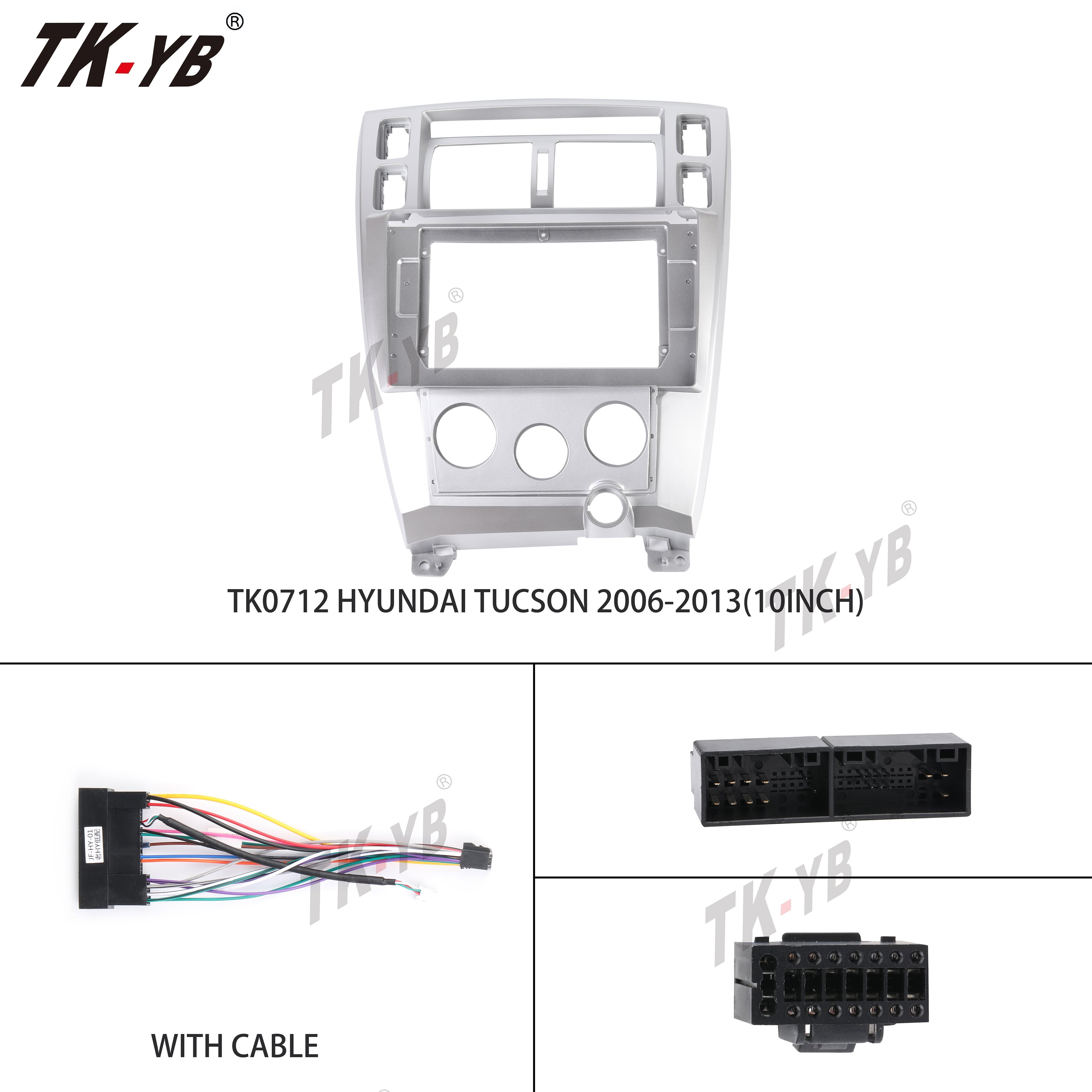 car screen radio for 2006-2013 HYUNDAI TUCSON 10.1 inch other interior accessories auto stereo car dvd player frame