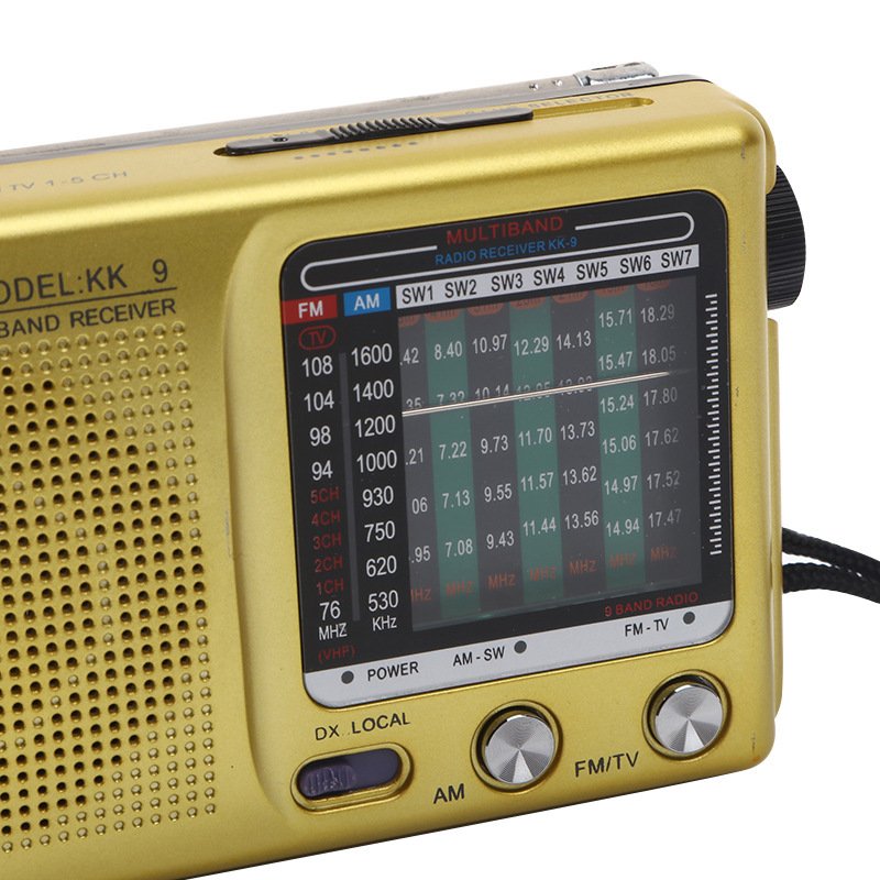 KK9 two-band Vintage FM radio sound big cross-border portable retro mini standard antenna AM