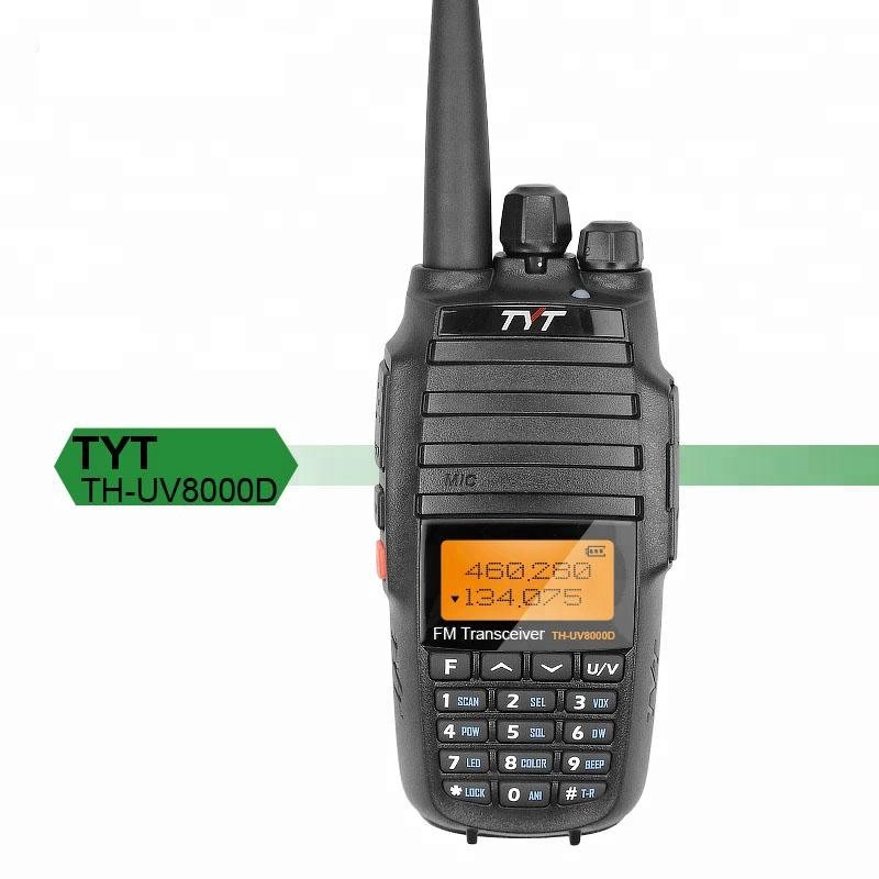 Poc radio Dual band FM sdr radio TYT 8000d dmr UV-8000D 10W Cross-band sdr ham radios handheld 100 km range walkie talkie