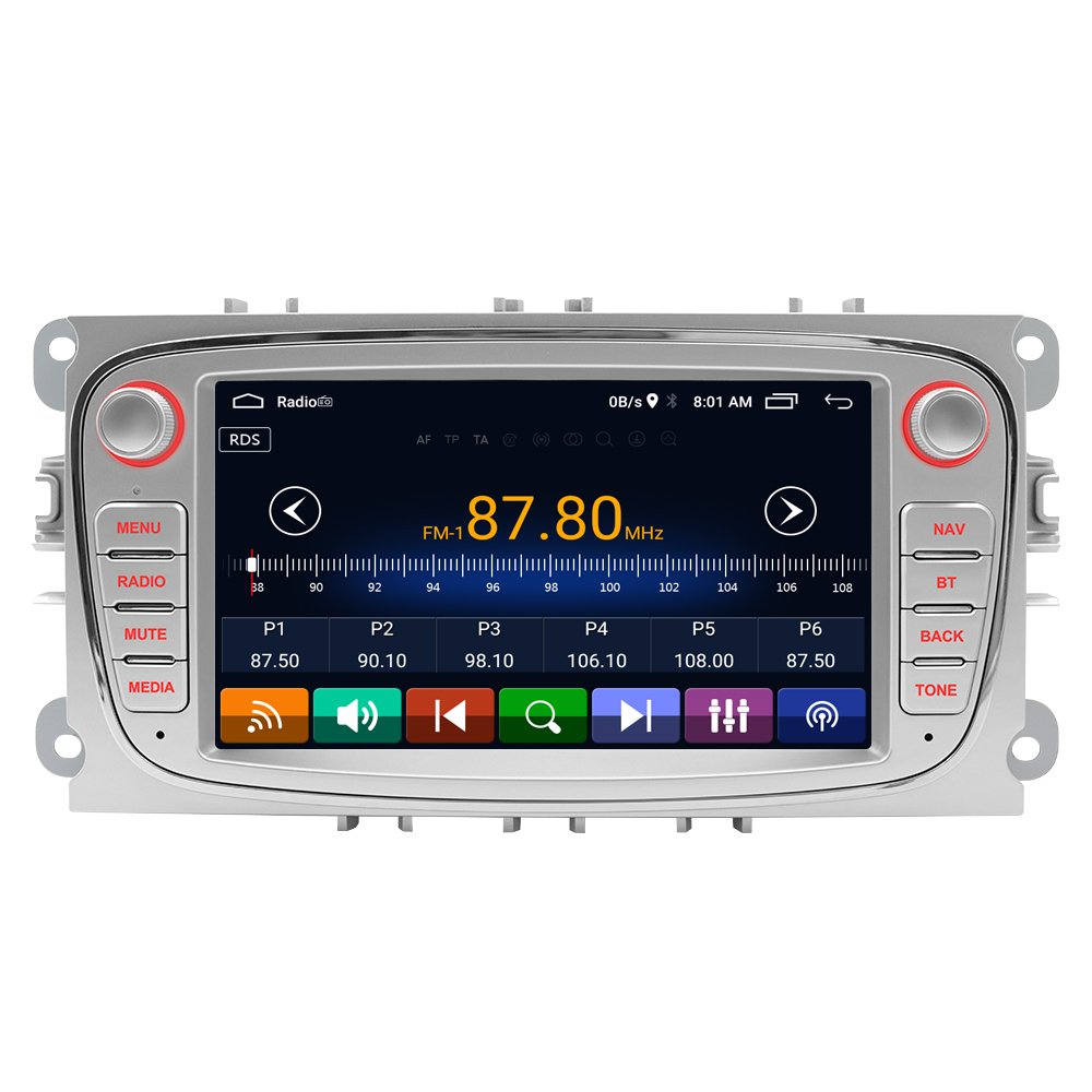 2Din Ford Android 13 GPS Car Stereo Player With CANBUS Wifi Support Mirror Link FM/AM RDS USB/TF Cam-In Aux-In