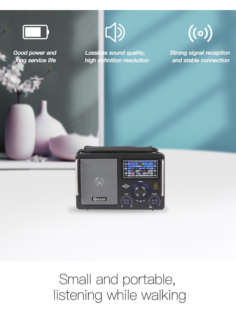 China outdoor old vintage other am/fm/sw1-2 multi band home portable radio