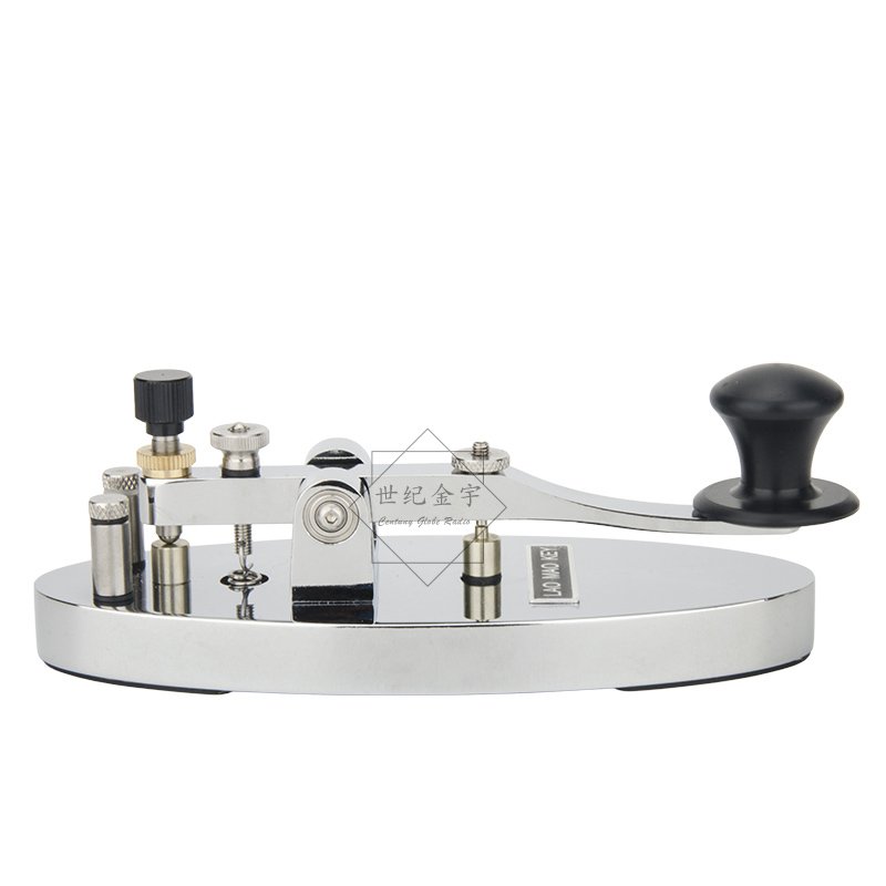 LAOMAOKEY Portable Long Rod Automatic Key Shortwave Radio CW Morse Code Base Magnetic Adsorption