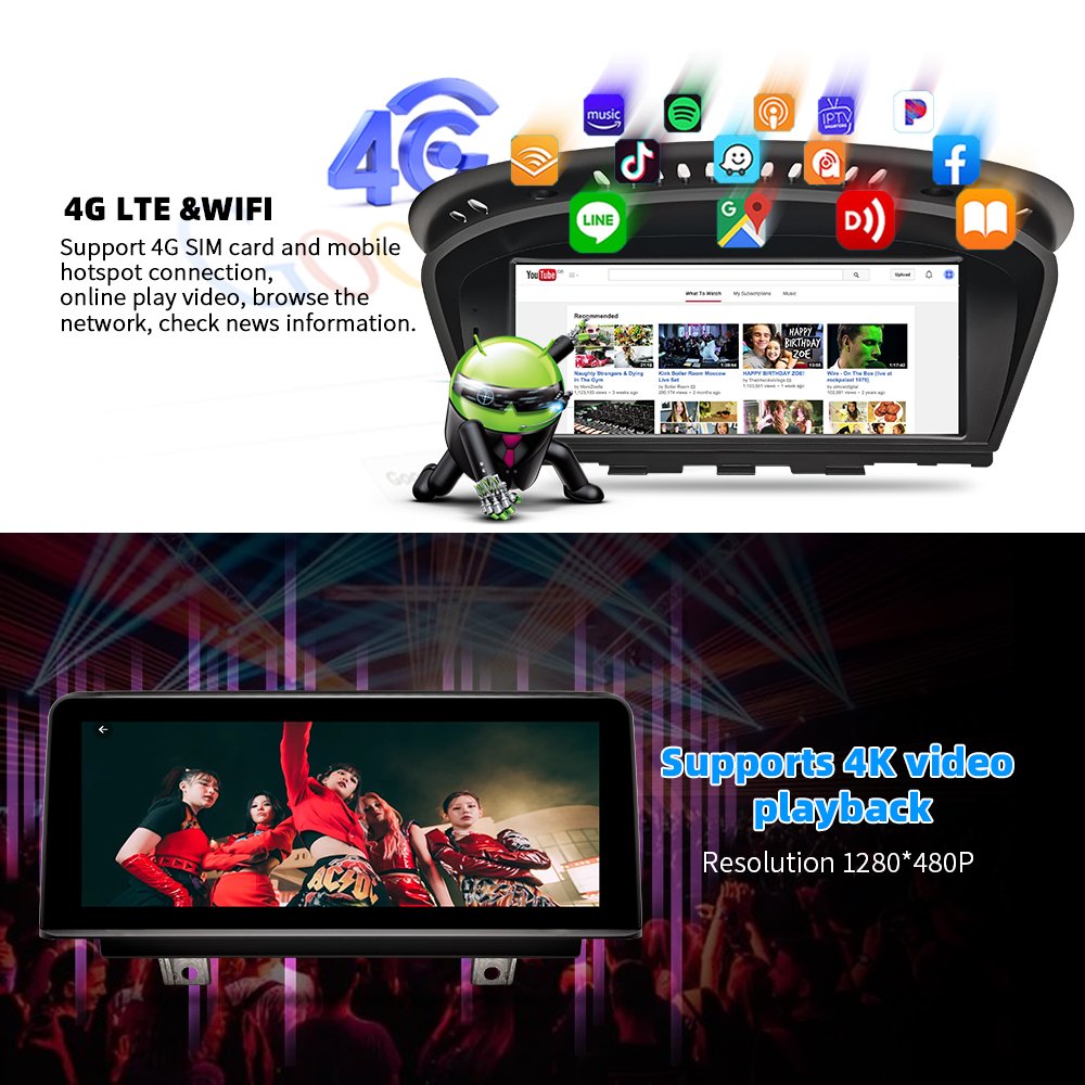 Zlh 10.25 " Android 13 Touch Screen Car Stereo Carplay Auto For Bmw1 3 5 Series X3 X1 X5 E84 E60 E70 Radio Video Dvd Navigation
