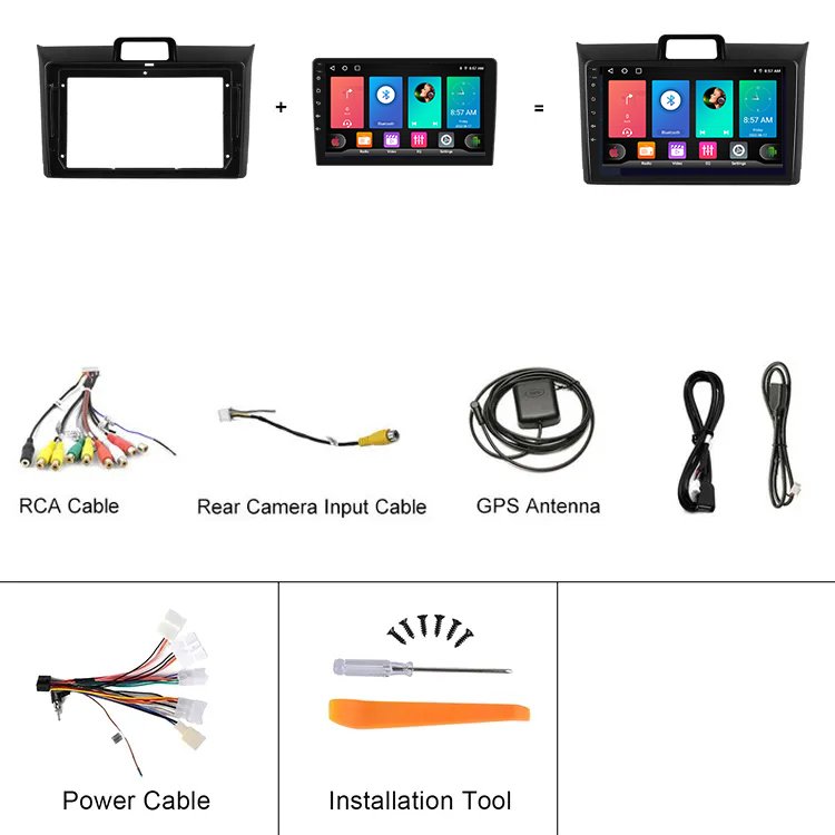 8+128G 8 Core 7'' Android Car Radio Carplay Android Auto IPS Screen For Toyota Corolla DSP 4G WIFI USB BT FM RDS OEM