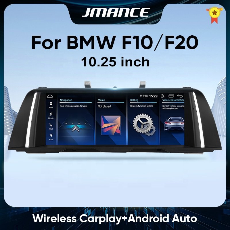 Jmance Android CIC System 10.25 inch Head Unit For BMW F10 F20 2 Din Auto Stereo 4G Carplay Multimedia Car Radio