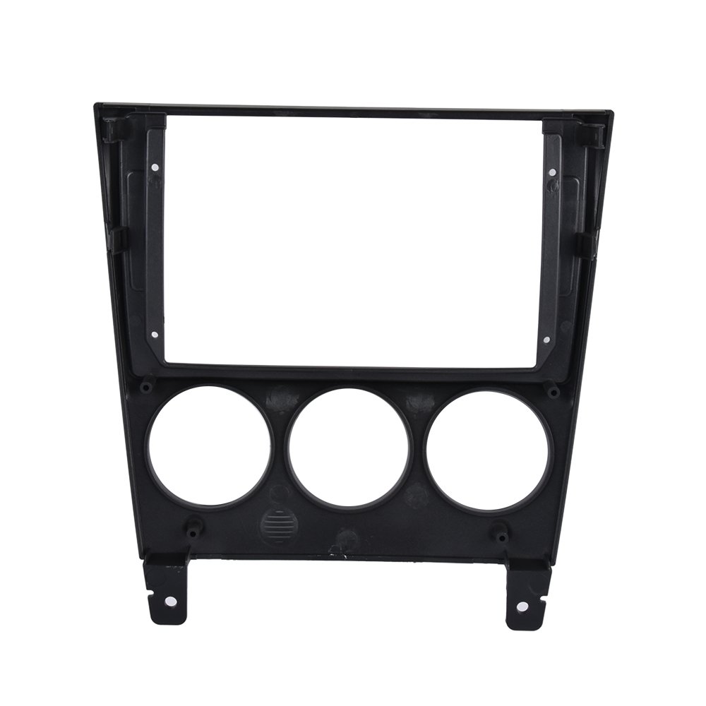 Podofo 2 Din 9'' Car Stereo Frame For Subaru Impreza 2003 2004 2005 2006 Plastic Iron Gray Car Radio Frame