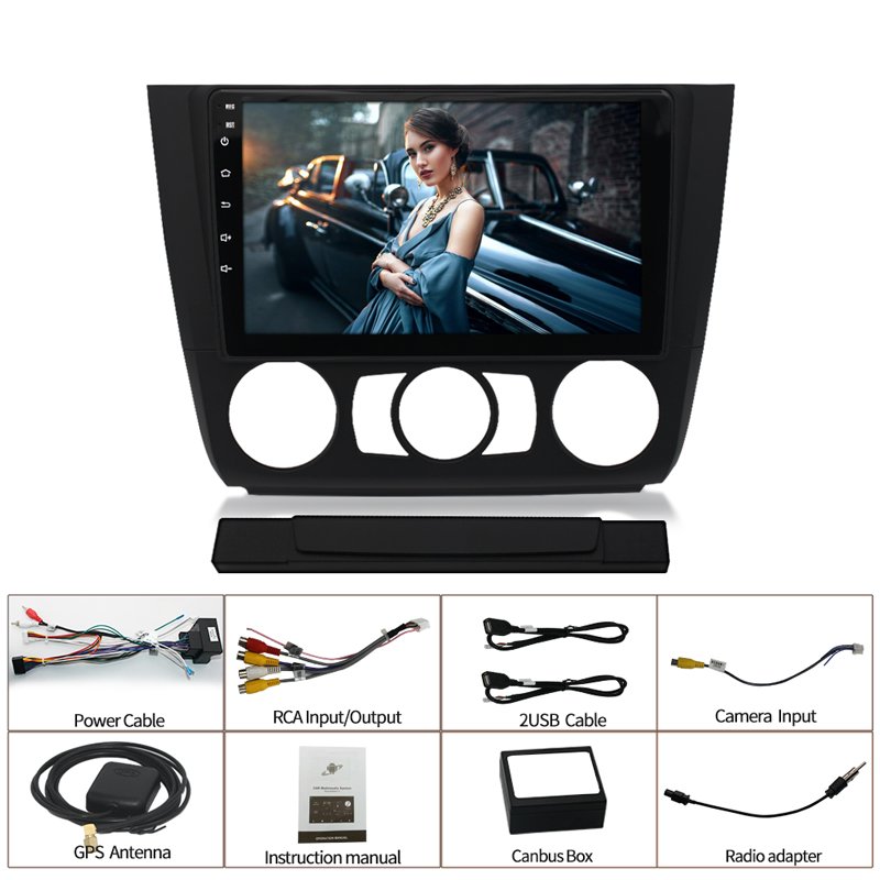Android 2din Car Radio multimedia video player For BMW 1-Series 1 Series E88 E82 E81 E87 2004-2012 navigation GPS audio 2 DIN