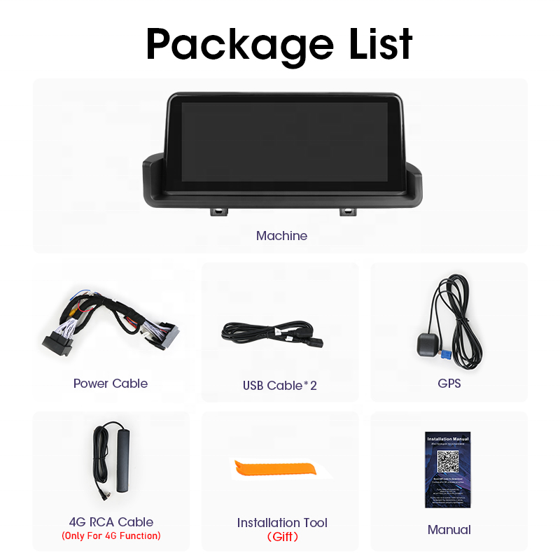 Jmance 10.25 inch QLED Screen 8 Core Android auto Carplay GPS Navigation 4G For BMW E90 E91 2005 - 2012 Car Radio Stereo