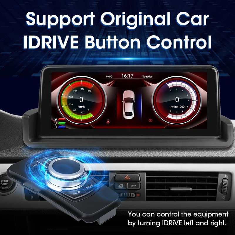 Jmance 10.25 inch QLED Screen 8 Core Android auto Carplay GPS Navigation 4G For BMW E90 E91 2005 - 2012 Car Radio Stereo