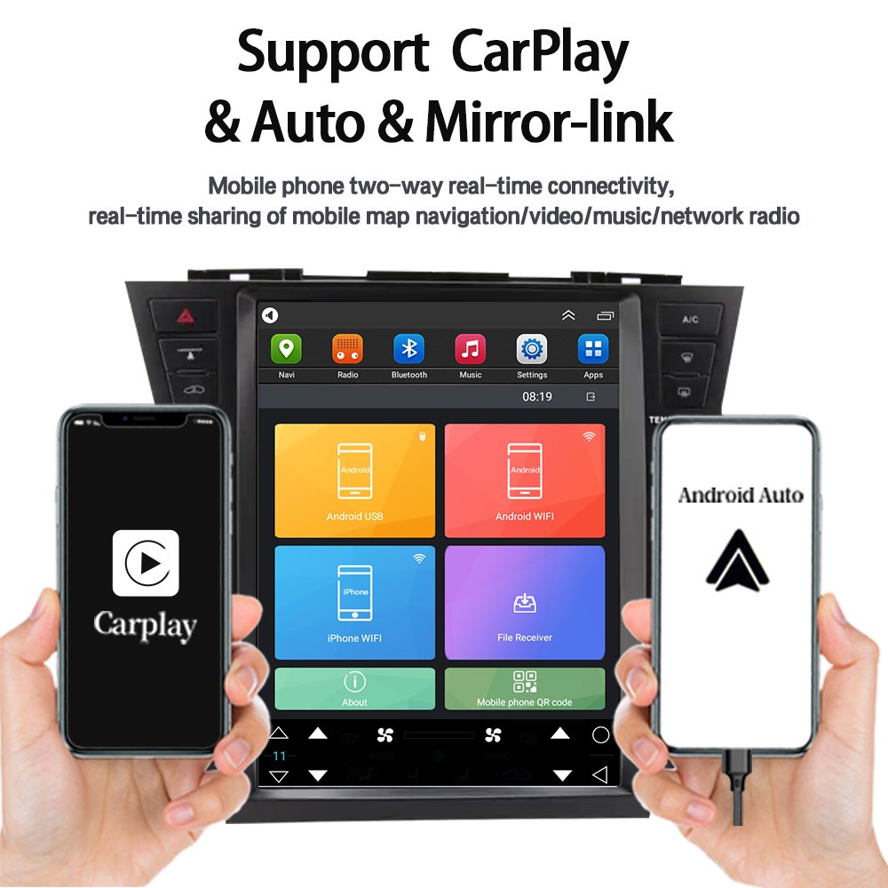 lelv 12.1inch 4+64gb Head Unit Stereo Car Radio For Toyota Highlander 2009 2010 2011 2012 2013 Android 13 Car Player