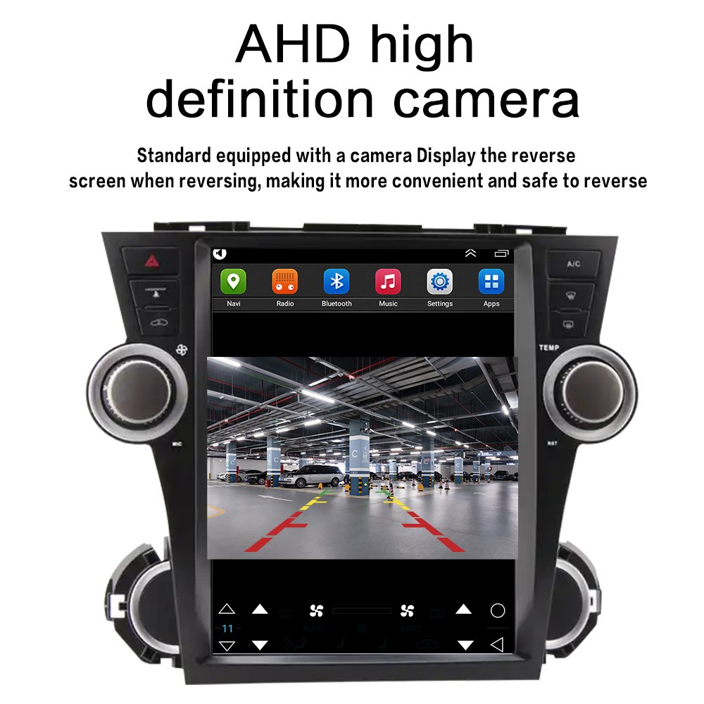 lelv 12.1inch 4+64gb Head Unit Stereo Car Radio For Toyota Highlander 2009 2010 2011 2012 2013 Android 13 Car Player