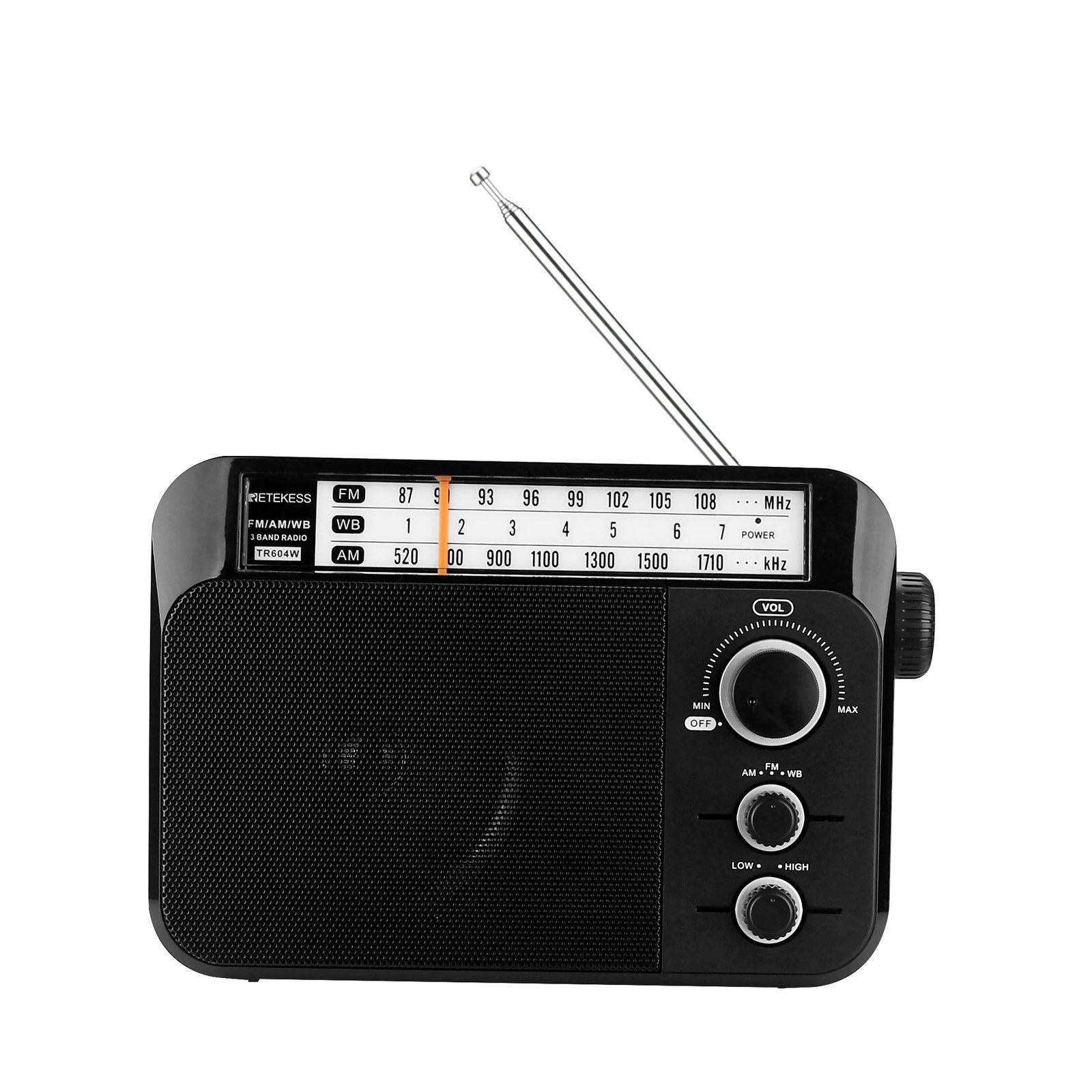 The aged elderly FM WB AM RADIO RETEKESS TR604W