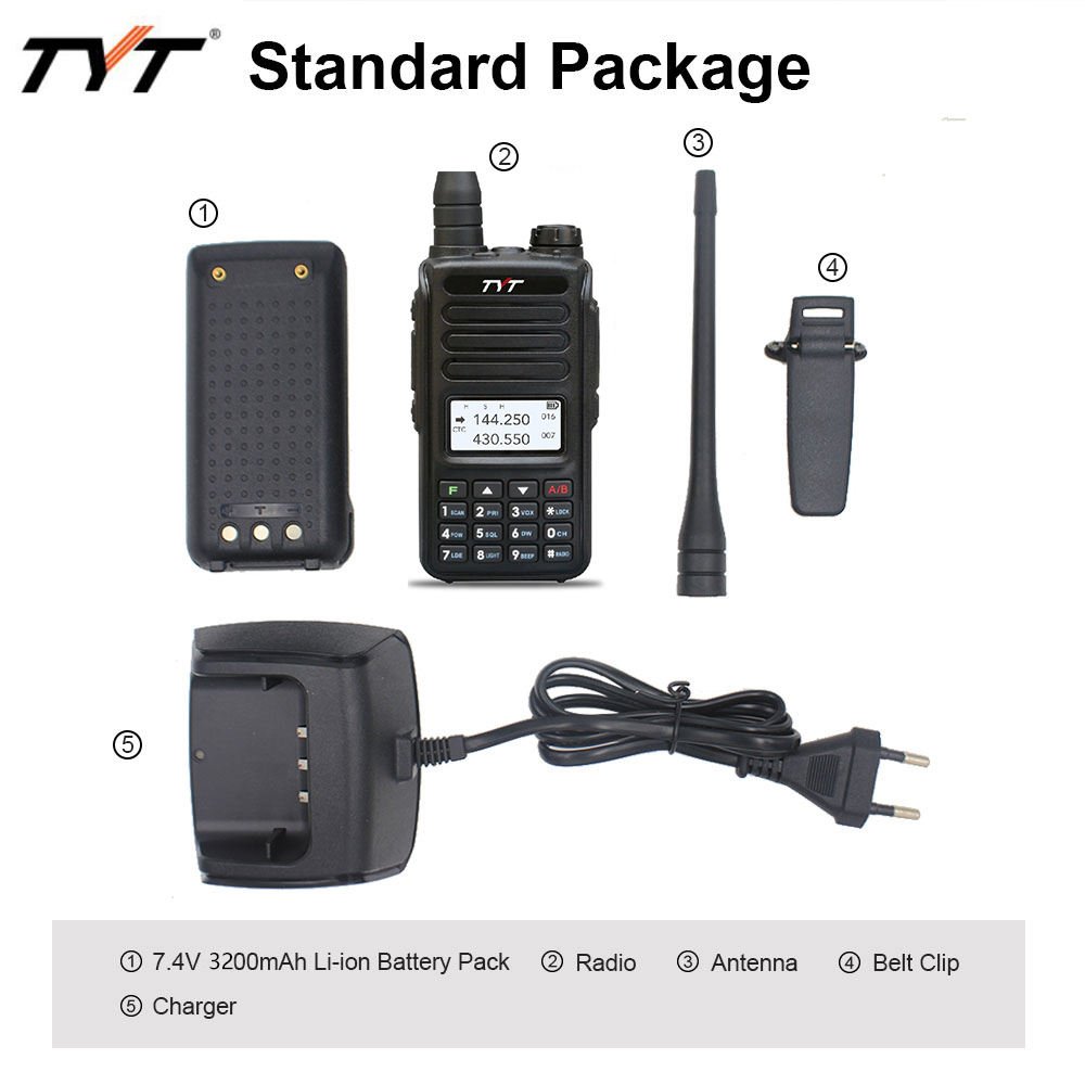 TYT TH-UV98,Portable Two-Way Radio Digital VHF UHF Wireless business Radio waterproof walkie talkie TYT TH-UV98