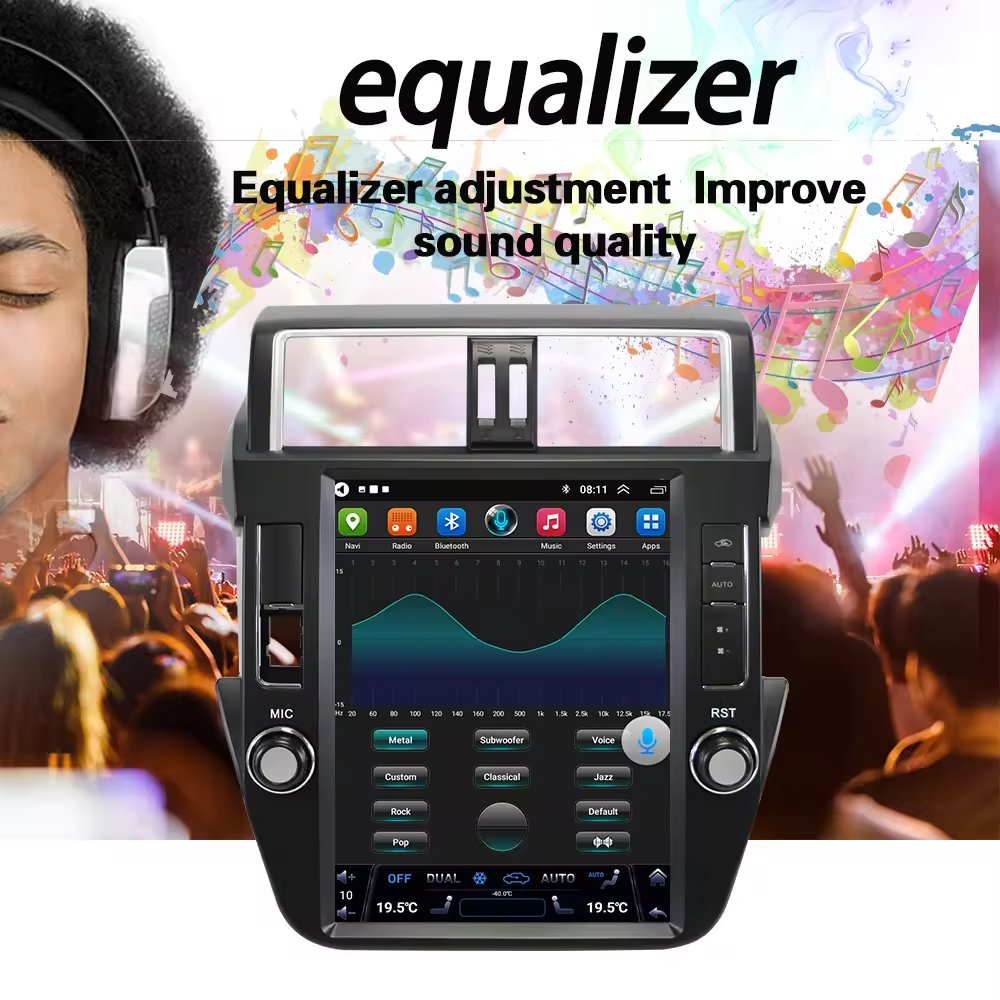 Lelv Car Radio For Toyota Land Cruiser Prado 2014-2017 With Touch Screen Multimedia Video Player Navigation Gps Stereo Carplay