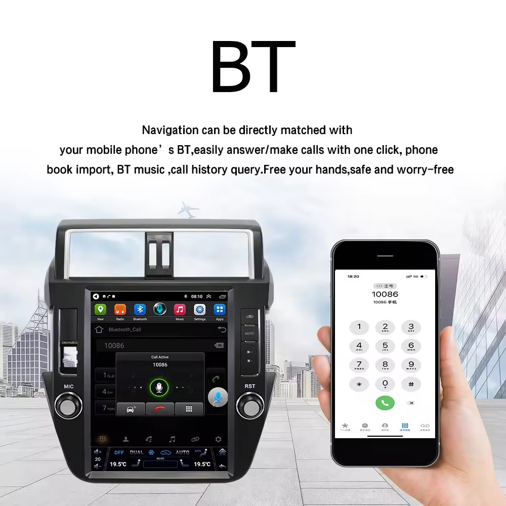 Lelv Car Radio For Toyota Land Cruiser Prado 2014-2017 With Touch Screen Multimedia Video Player Navigation Gps Stereo Carplay