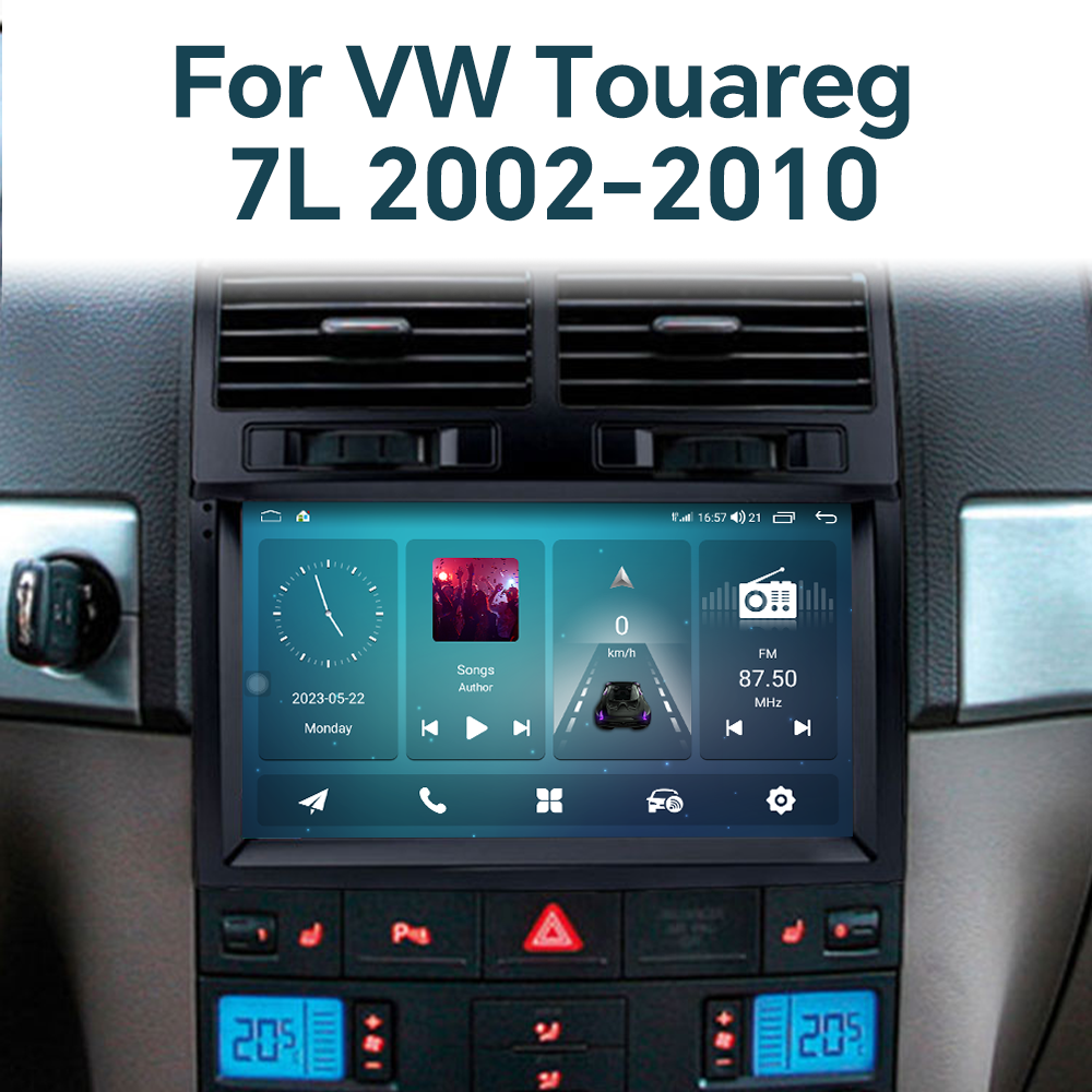 Android Car Radio DVD Player Screen for VW Volkswagen Touareg 7L 2002-2010 Stereo Audio Navigation GPS DSP Car-play 360 Camera