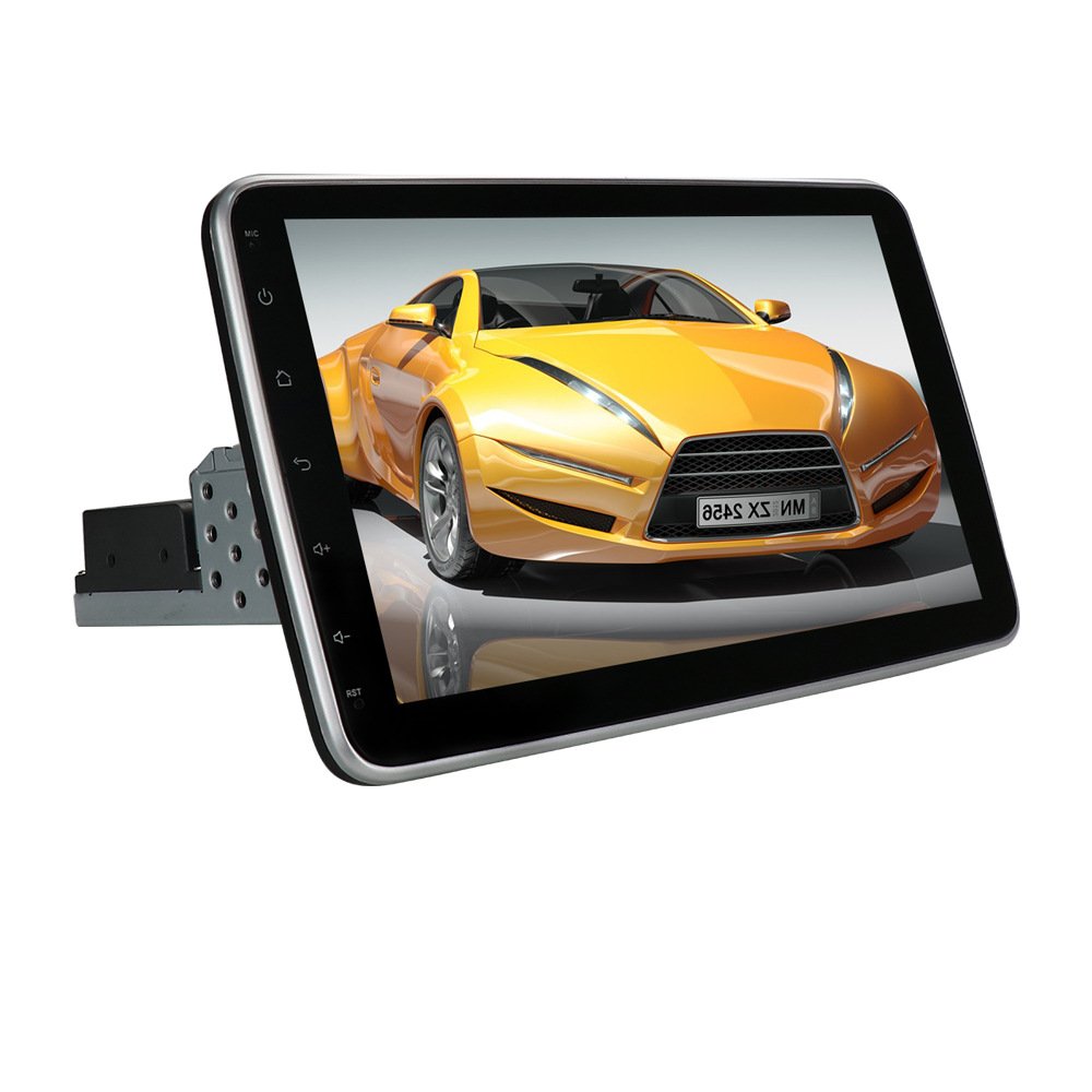 Universal car rotating car radio android 1 din 10inch Screen radio multimedia players movable stereo rotatable gps navigation