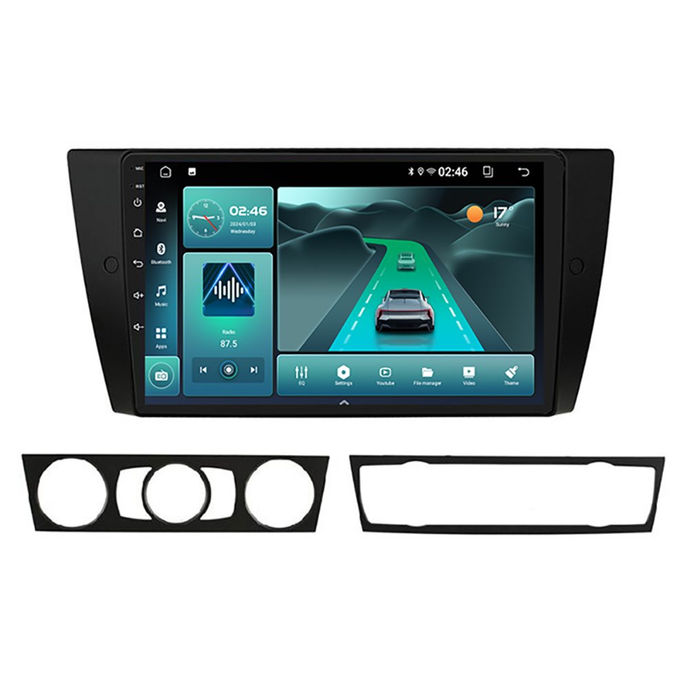5G WIFI 6 wireless chip car android radio player for BMW E90 05-12 dvd GPS navigation BT5.4 with Auto wireless Carplay