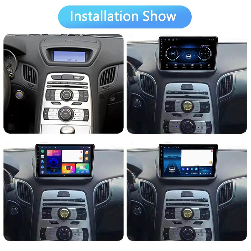 9inch Android Audio Radio For Hyundai Genesis 2009-2011 GPS Navigation Car DVD Multimedia Player with carplay wifi BT