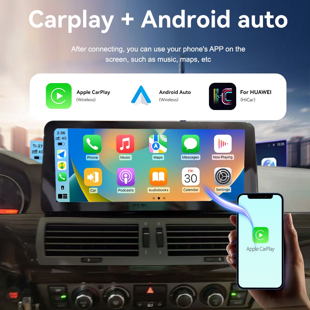 10.25 12.3 Inch New Design Car Stereo Multimedia For BMW E66 E65 7 Series 2006-2009 IN-CELL IPS Screen 6+128G Carplay